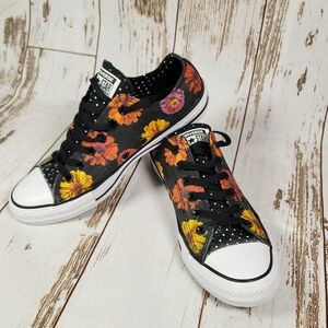 Converse Floral Black Sneakers